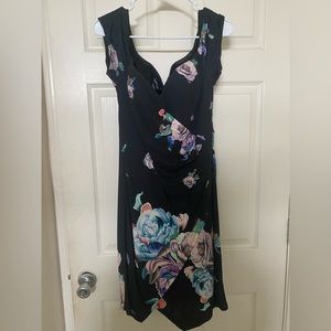 Off the shoulder black bebe dress